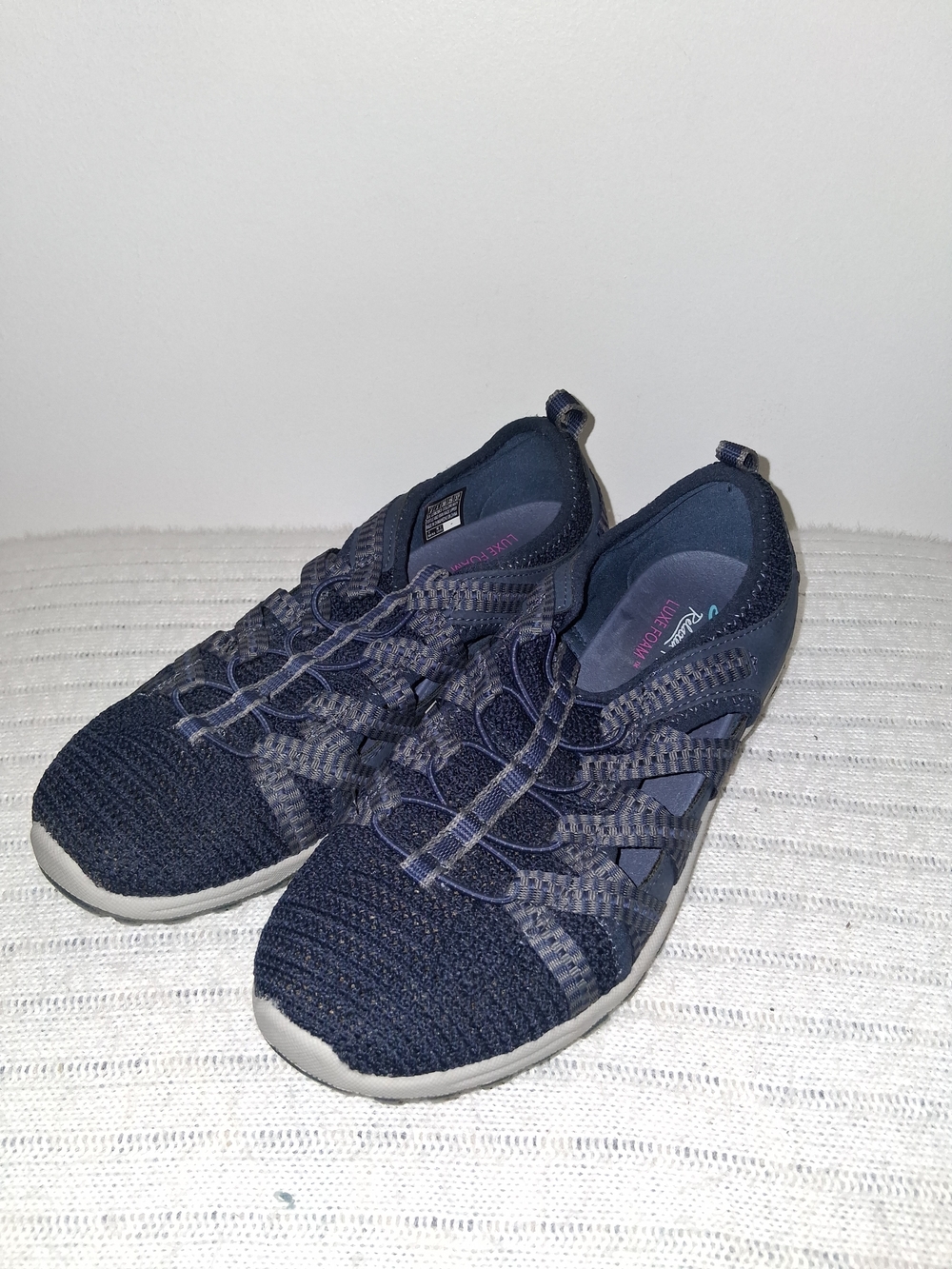 Skechers Blue Athletic Sneakers, Size US Women 8
